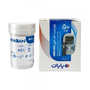 نوار تست قند خون دیابان مدل MS-2 بسته 50 عددی، مشخصات + خرید آنلاین