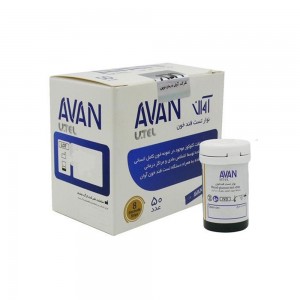 نوار تست قند خون آوان مدل AGS01  بسته 50 عددی، مشخصات + خرید آنلاین