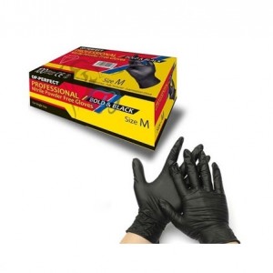 دستکش معاینه نیتریل مشکی  (bold&black) OP PERFECT