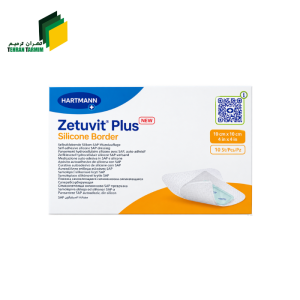 پانسمان زتوویت پلاس سیلیکونی چسبدار هارتمن | zetuvit plus silicon border Hartmann