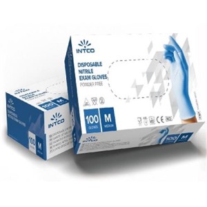 دستکش معاینه نیتریل اینتکو - INTCO Nitrile Exam Gloves