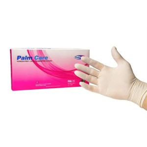دستکش لاتکس بدون پودر پالم کر - Palm Care Powder Free Latex Examination Gloves