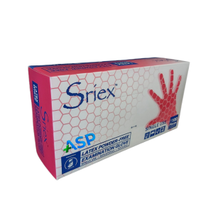 دستکش لاتکس بدون پودر سریکس - SRIEX Latex Powder Free Examination Glove