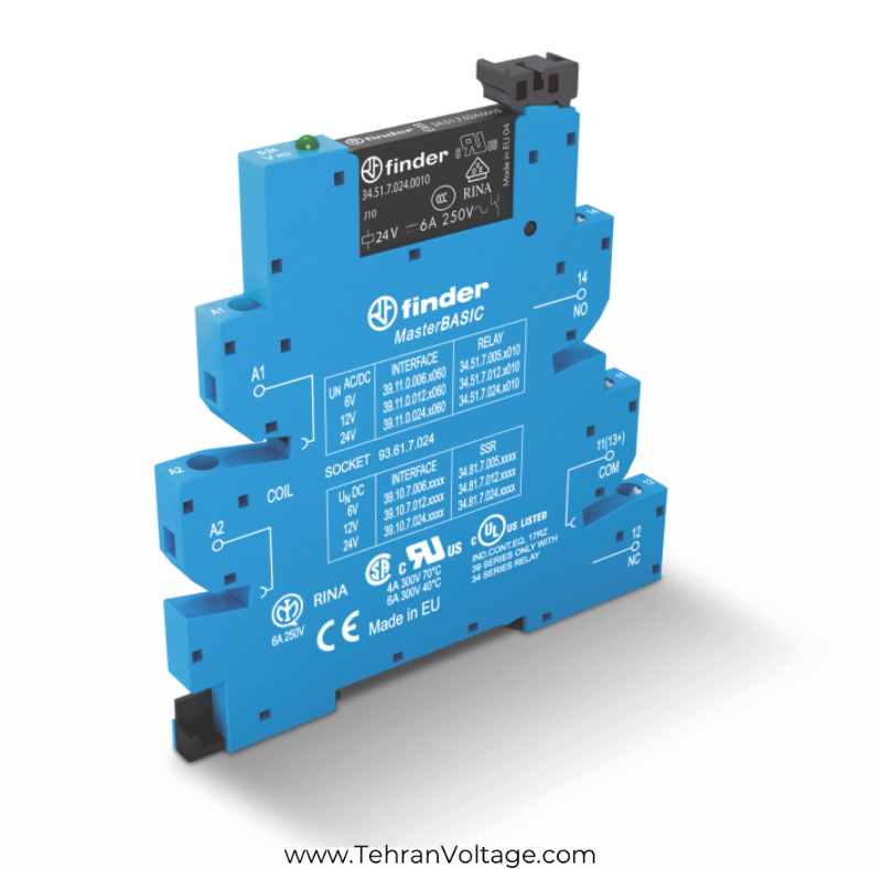 رله PLC فیندر 1 کنتاکت 24VDC سری 3851