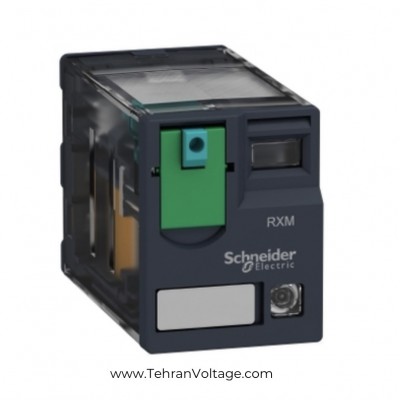 رله شیشه ای 14 پایه 230 ولت AC و 6 آمپر با LED اشنایدر الکتریک