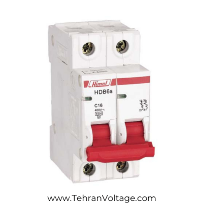 فیوز مینیاتوری هیمل تک پل 2 آمپر C Curve DC