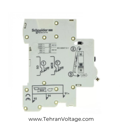 کنتاکت خطای کلید مينياتوری اشنایدر 1NO+1NC