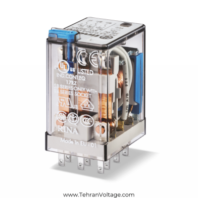 رله شیشه ایی فیندر ۳ کنتاکت 24VDC تیغه ایی