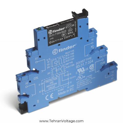 رله PLC فیندر 1 کنتاکت 230VAC سری 3851