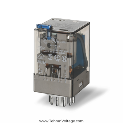 رله شیشه ایی فیندر ۳ کنتاکت 230VAC گرد