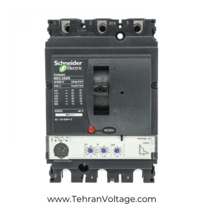 کلید اتوماتیک سه پل 250 آمپر 50kA میکرولاجیک2.2 اشنایدر