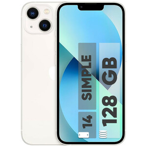 گوشی موبایل اپل مدل iPhone 14 دو سیم کارت ظرفیت 128 گیگابایت و رم 6 گیگابایت نات اکتیو