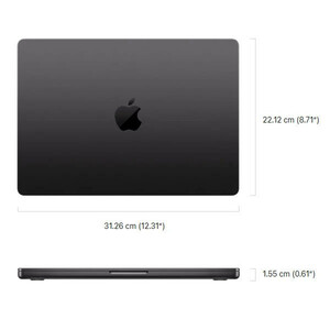لپ تاپ 14.2 اینچی اپل مدل MacBook Pro MDE44 2025 LLA-M5-16GB RAM-512GB SSD