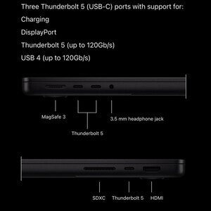 لپ تاپ 14.2 اینچی اپل مدل MacBook Pro MGDU4 2026 LLA-M5 Max-36GB RAM-2TB SSD