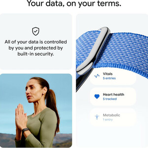 مچ بند هوشمند گوگل مدل Fitbit Air با بند پارچه‌ای