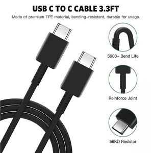 شارژر دیواری سامسونگ مدل EP-TA800 به همراه کابل تبدیل USB-C