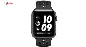 ساعت هوشمند اپل واچ سری 3 مدل Nike Plus 38mm Space Aluminum Case with Nike Sport Band