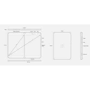 گوشی موبایل مایکروسافت مدل Surface Dou تک سیم کارت ظرفیت 128 گیگابایت و رم 6 گیگابایت