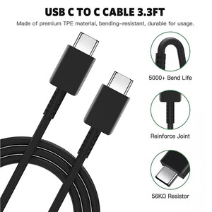 شارژر دیواری سامسونگ مدل EP-TA845-vietnam به همراه کابل تبدیل USB-C