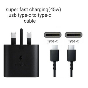 شارژر دیواری سامسونگ مدل EP-TA845-vietnam به همراه کابل تبدیل USB-C