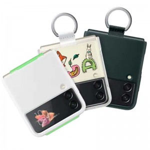 کاور مدل silicone Cover with Ring مناسب برای گوشی موبایل سامسونگ Galaxy Z Flip3 5G