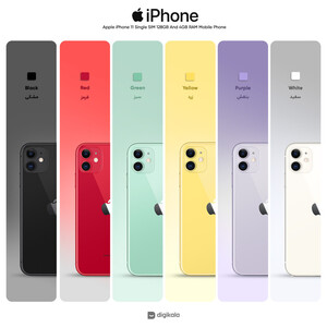 گوشی موبایل اپل مدل iPhone 11 تک سیم‌ کارت ظرفیت 128 گیگابایت و رم 4 گیگابایت_ نات اکتیو