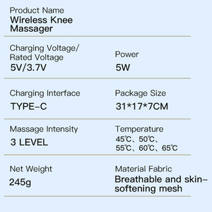 ماساژور زانو مدل MDHL-MD-072 مجموعه 2 عددی