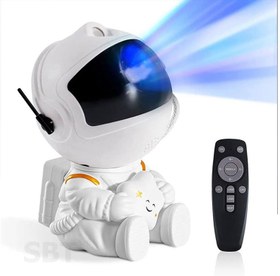 چراغ خواب پروژکتور کهکشانی مدل فضانورد نشسته ا Starry Sky Projector LED Astronaut Light Laser