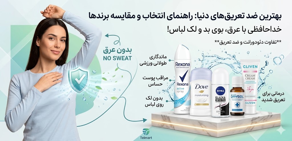 بهترین ضد تعریق های دنیا؛ معرفی بهترین برندها + فرق دئودورانت و ضد تعریق