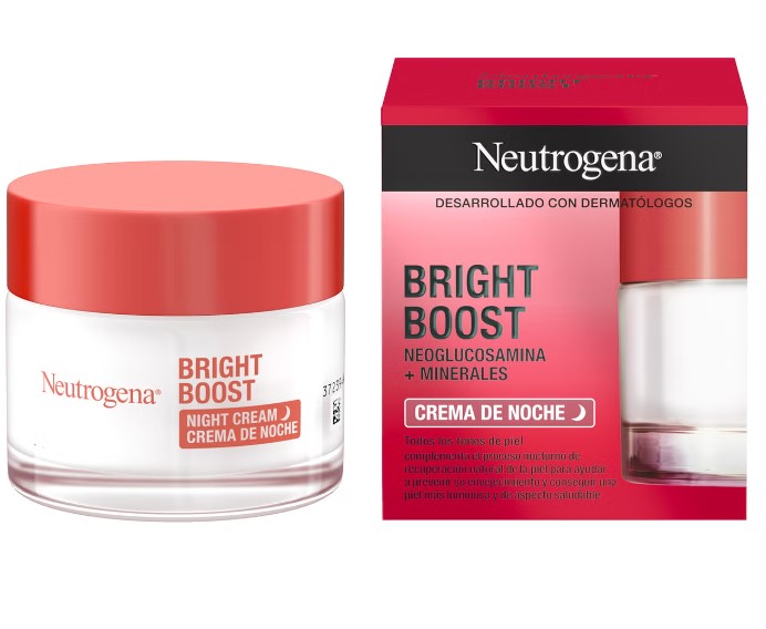 کرم شب روشن‌کننده و ضدپیری نوتروژینا مدل Bright Boost حجم 50 میلی‌لیتر