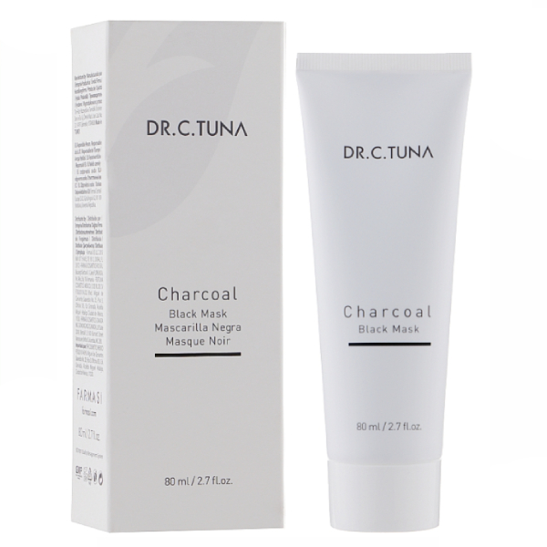 ماسک سم‌زدا زغال فعال فارماسی مدل Charcoal Black Mask حجم 80 میل