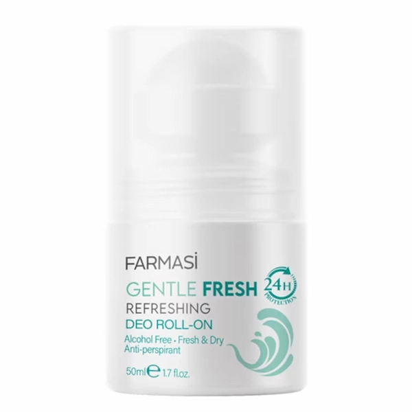 رول ضد تعریق مردانه 24 ساعته آبرسان فارماسی مدل Gentle Fresh حجم 50 میل