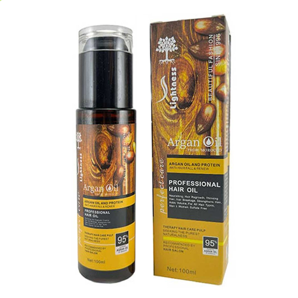 روغن مو آبرسان تقویت‌کننده لایتنس مدل آرگان حجم 100 میل