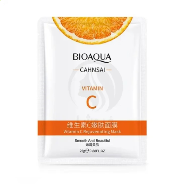 ماسک ورقه ای روشن‌کننده آبرسان بایوآکوا مدل ویتامین سی