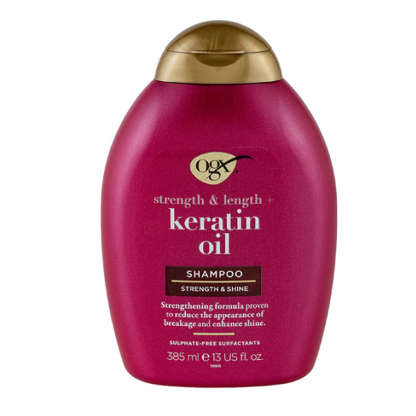 شامپو فری سولفات و ضد شکنندگی مو او جی ایکس مدل Keratin Oil