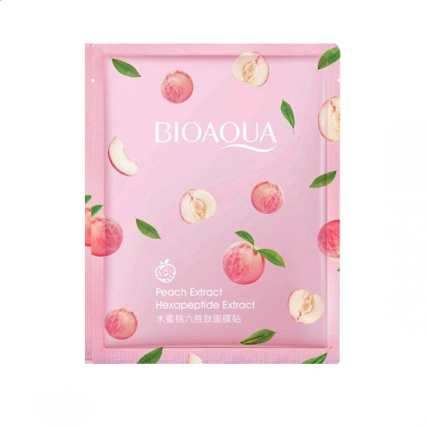 ماسک ورقه‌ای آبرسان و روشن‌کننده بایو آکوا مدل هلو