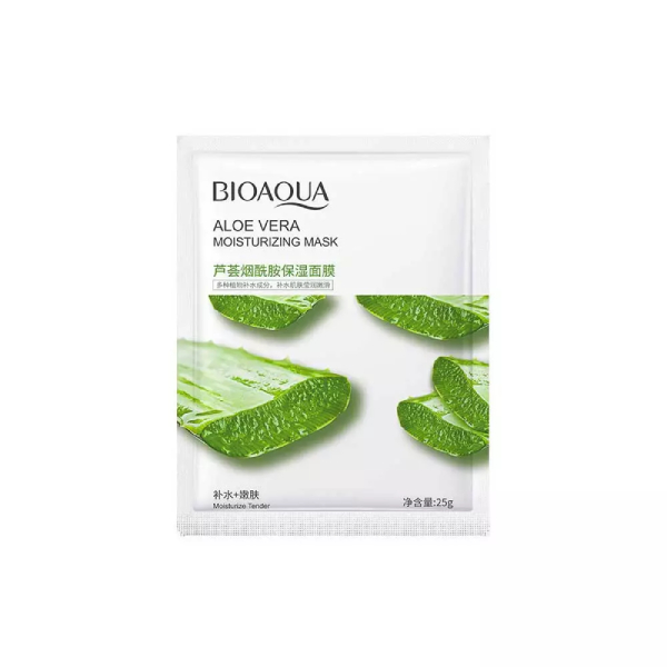 ماسک ورقه‌ای آبرسان بایوآکوا حاوی عصاره آلوئه ورا 25 گرمی