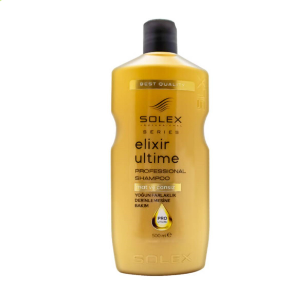 شامپو درخشان‌ کننده سولکس مدل Elixir Ultime حجم 500 میل