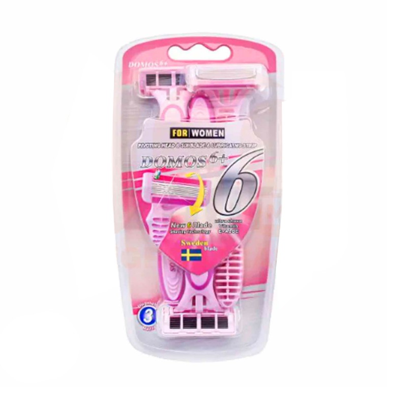 خودتراش 6 لبه زنانه دوموس بسته 3 عددی