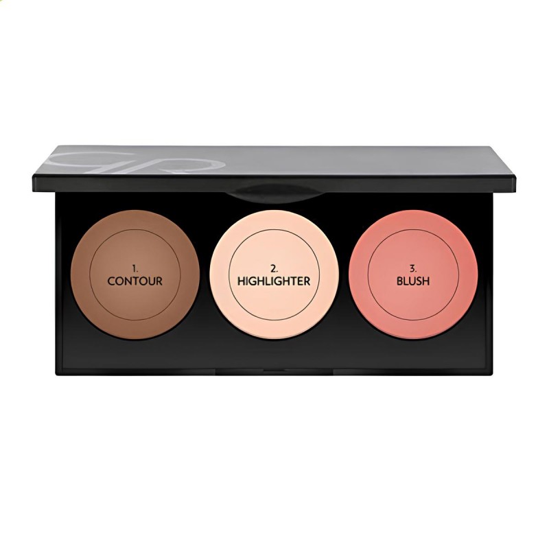 پالت ۳ کاره کانتور، برنزر و هایلایتر گلدن رز مدل Metals Sculpting Palette