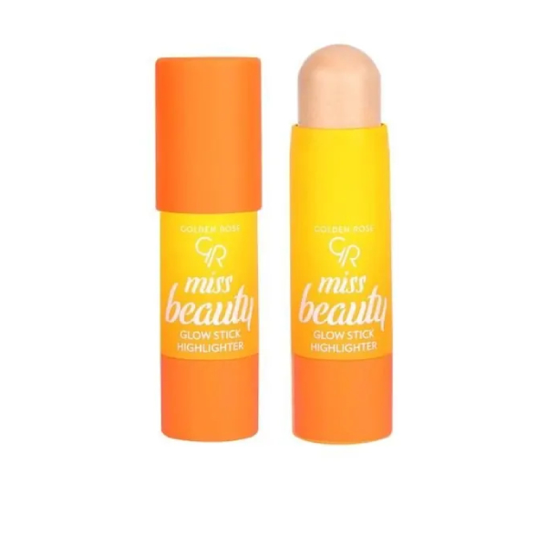 هایلایتر استیکی کرمی گلدن رز مدل Miss Beauty درخشان کننده و حجم دهنده وزن ۶ گرم
