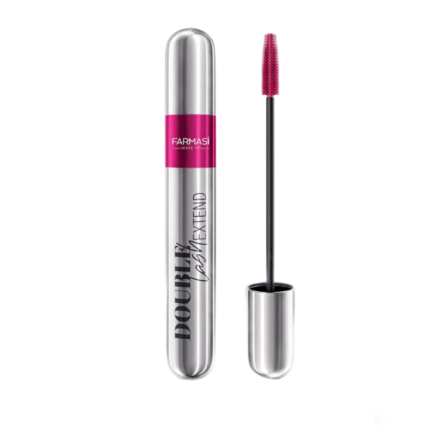ریمل دو مرحله ای فارماسی دارای سری مجزا بلند کننده و حجم دهنده مدل Double Lash Extend حجم 12 میل