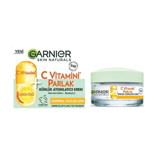 ژل کرم  آبرسان  و درخشان کننده حاوی ویتامین C گارنیه حجم ۵۰ میل