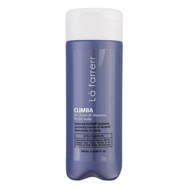شامپو ضد شوره مناسب موی خشک و زبر لافارر مدل Climba حجم ۱۸۰ میل