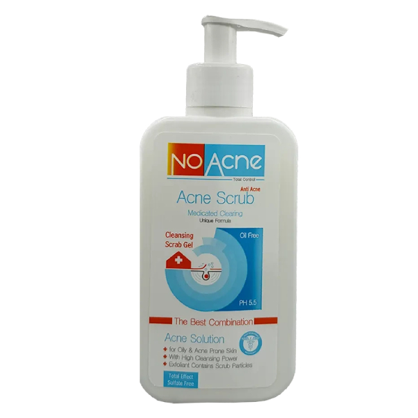 ژل اسکراب لایه بردار مناسب پوست‌های چرب و جوش‌دار نو آکنه مدل Acne Scrub حجم ۲۳۵ میل