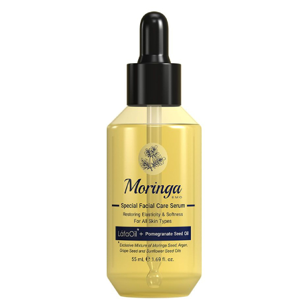 سرم مراقبت از صورت مناسب انواع پوست مورینگا حاوی روغن هسته انار حجم ۵۵ میل