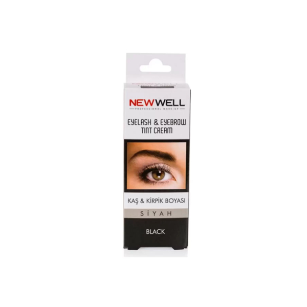 رنگ مژه و ابرو حاوی فرمول گیاهی نیوول مدل Eyelash and Eyebrow Tint Cream حجم ۱۵ میل