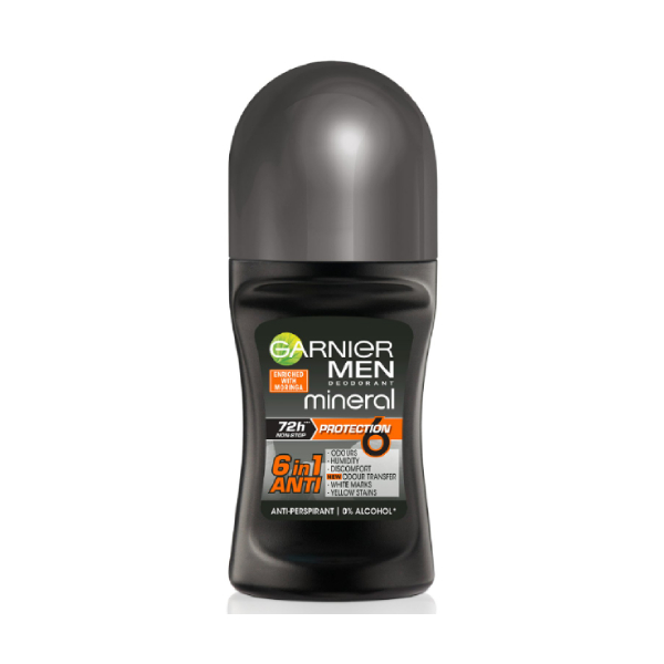 رول ضد تعریق مردانه ۴۸ ساعته گارنیه مدل Anti 6 in 1 حجم ۵۰ میل