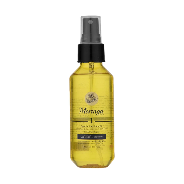 روغن مراقبت از مو حاوی آرگان و جوجوبا مورینگا مدل کد ۱ حجم ۱۰۰ میل