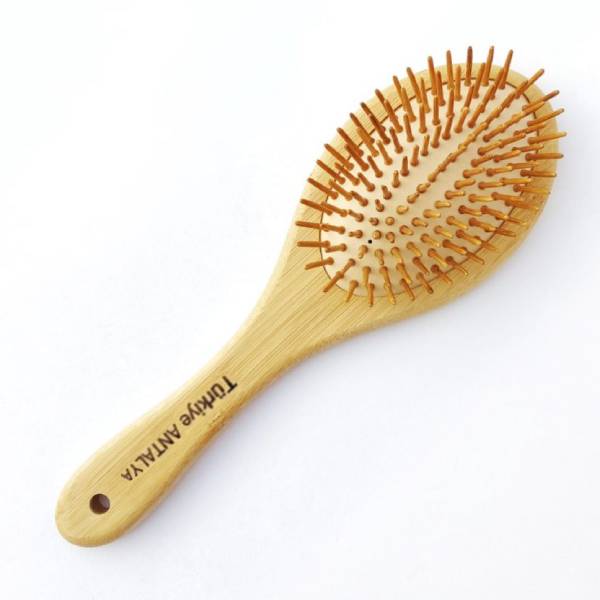 برس چوبی بامبو بیضی مدل ANTALYA